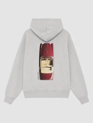 design trend Functional Features buckle up grey hoodie