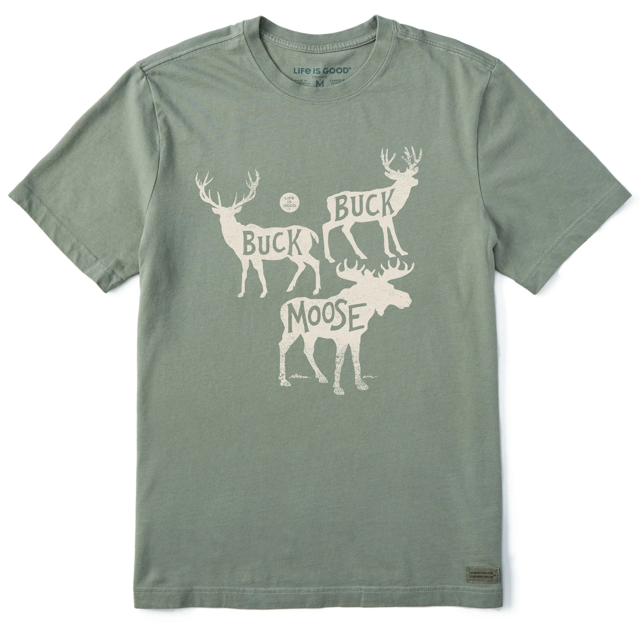 Men's Typeout Buck Buck Short Sleeve Crusher Tee Flexible Neckband