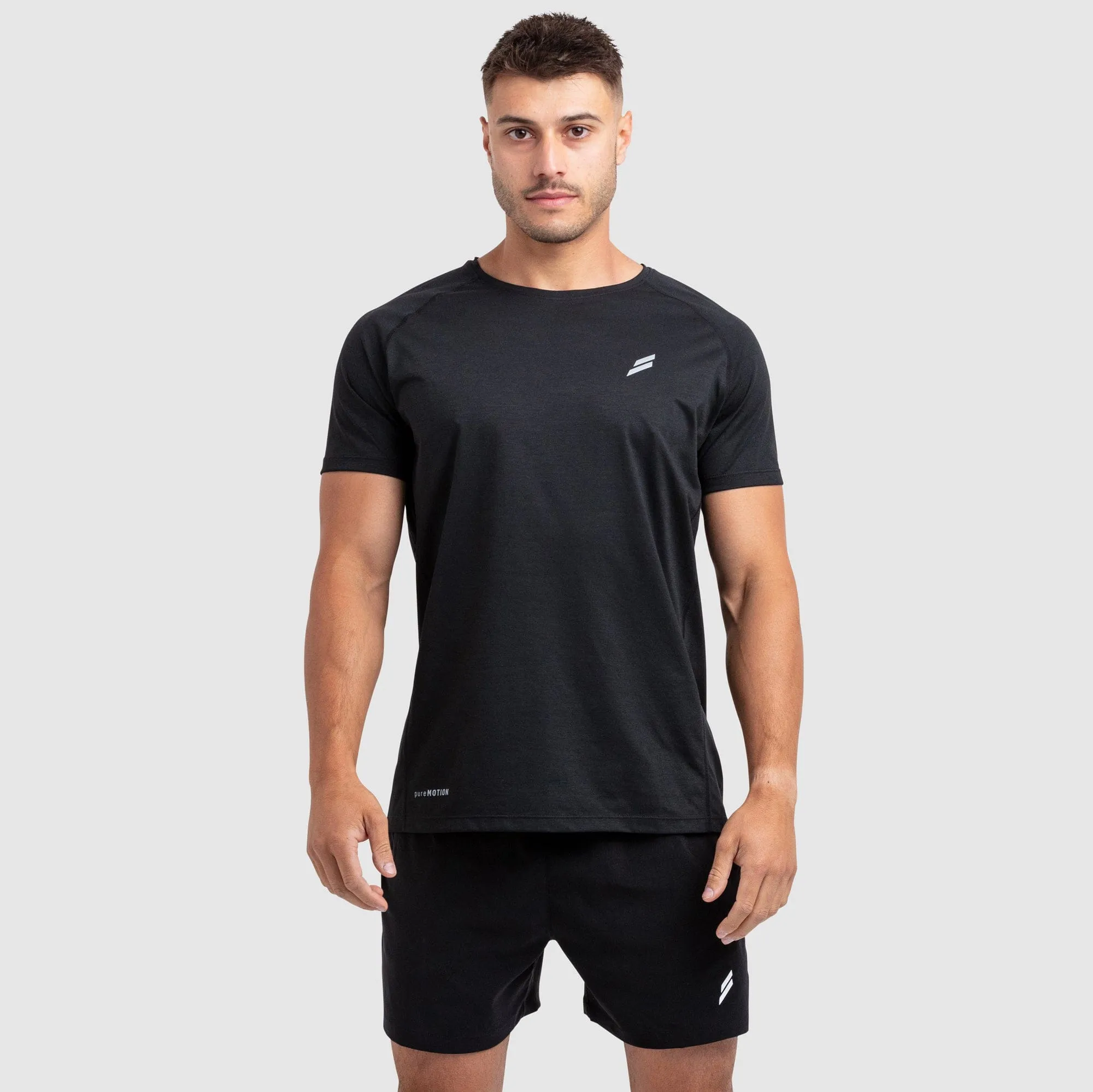 Stylish and Easygoing Trendy Comfort Fit Puremotion Tee V3 - Black