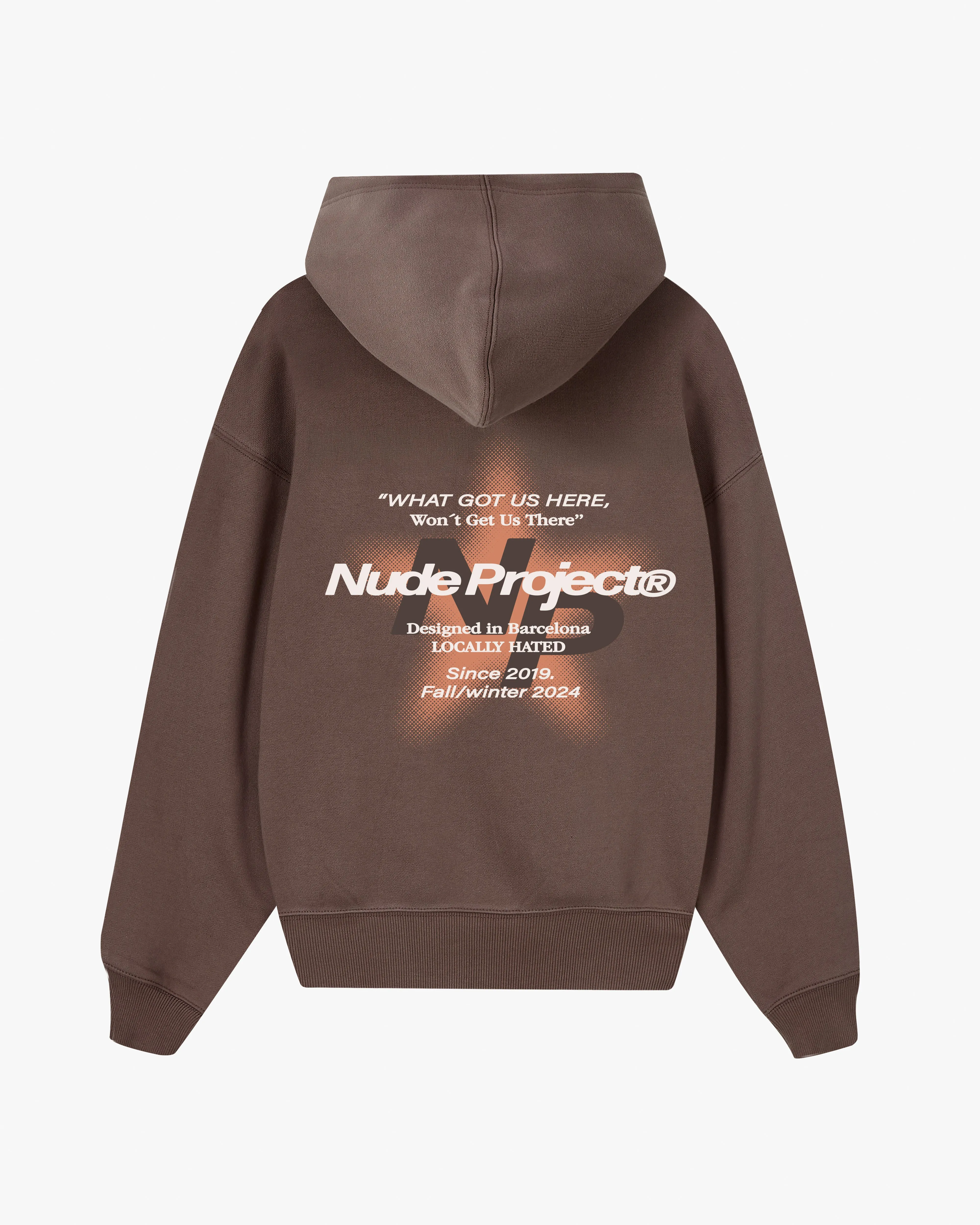 Water-Repellent Finish Seoul Hoodie Brown