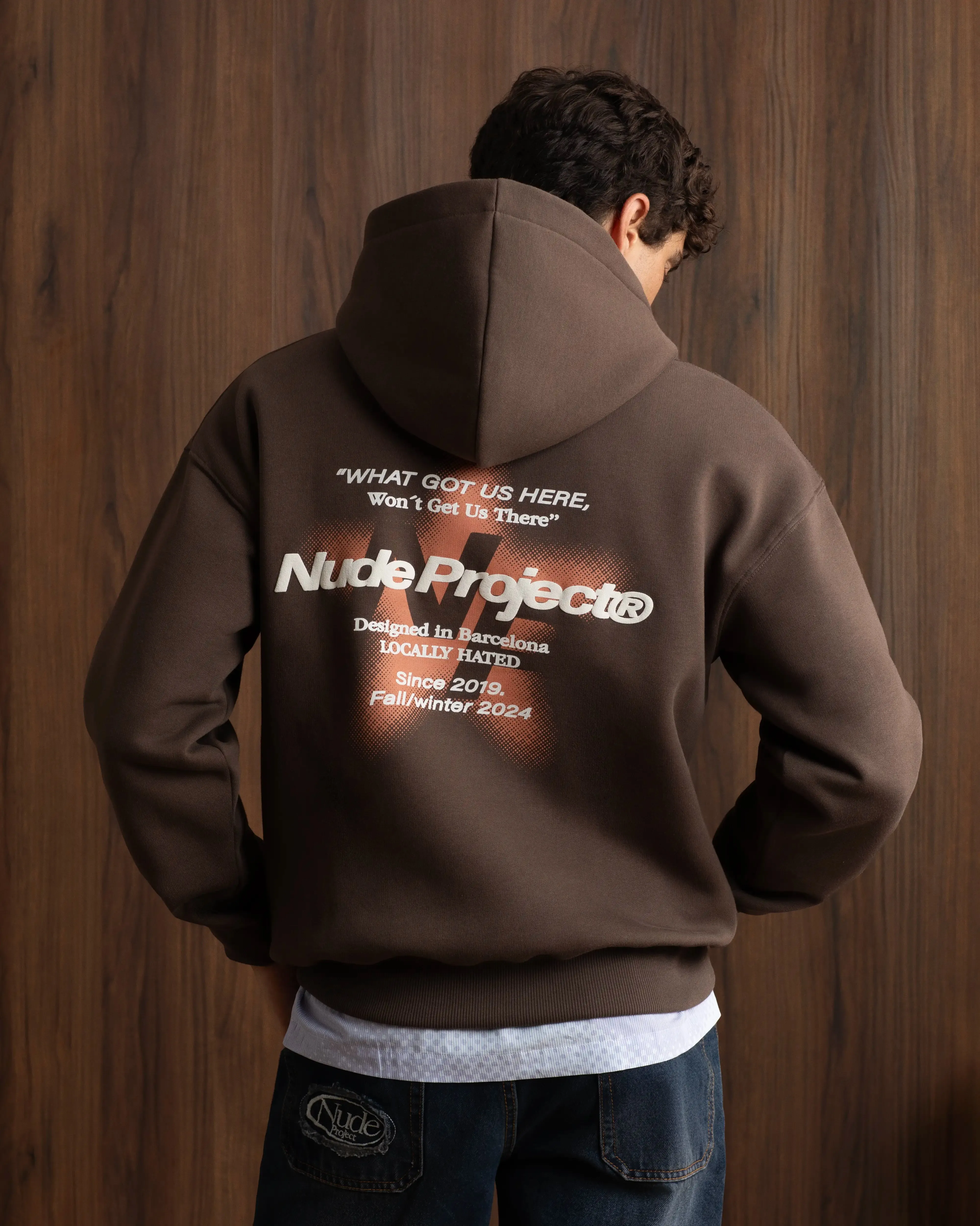 Seoul Hoodie Brown Two-Tone Design Core Style