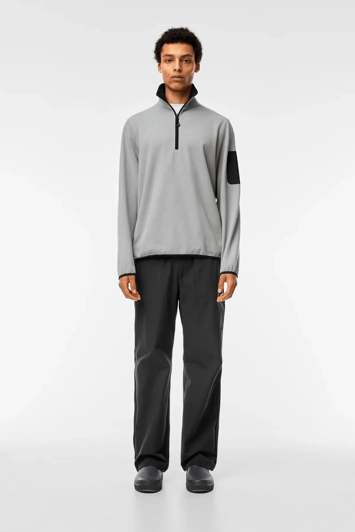 good for holidays Toba Quarter Zip Sweatshirt Grey