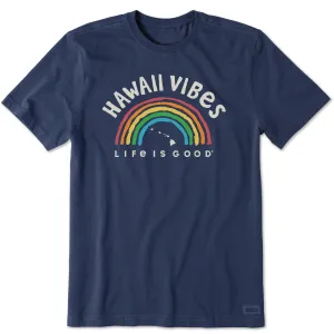 Men's Hawaii Rainbow Vibes Short Sleeve Crusher Tee Active Design Wear