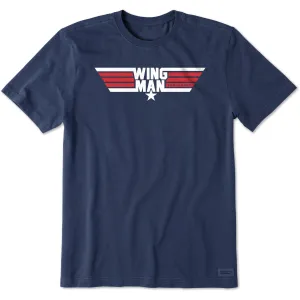 Fashion Layering Cool Style Men's Wing Man Short Sleeve Tee