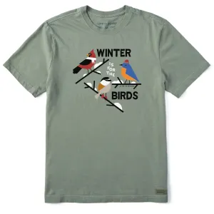 Fit for All Seasons Men's Winter is for the Birds Short Sleeve Crusher Tee