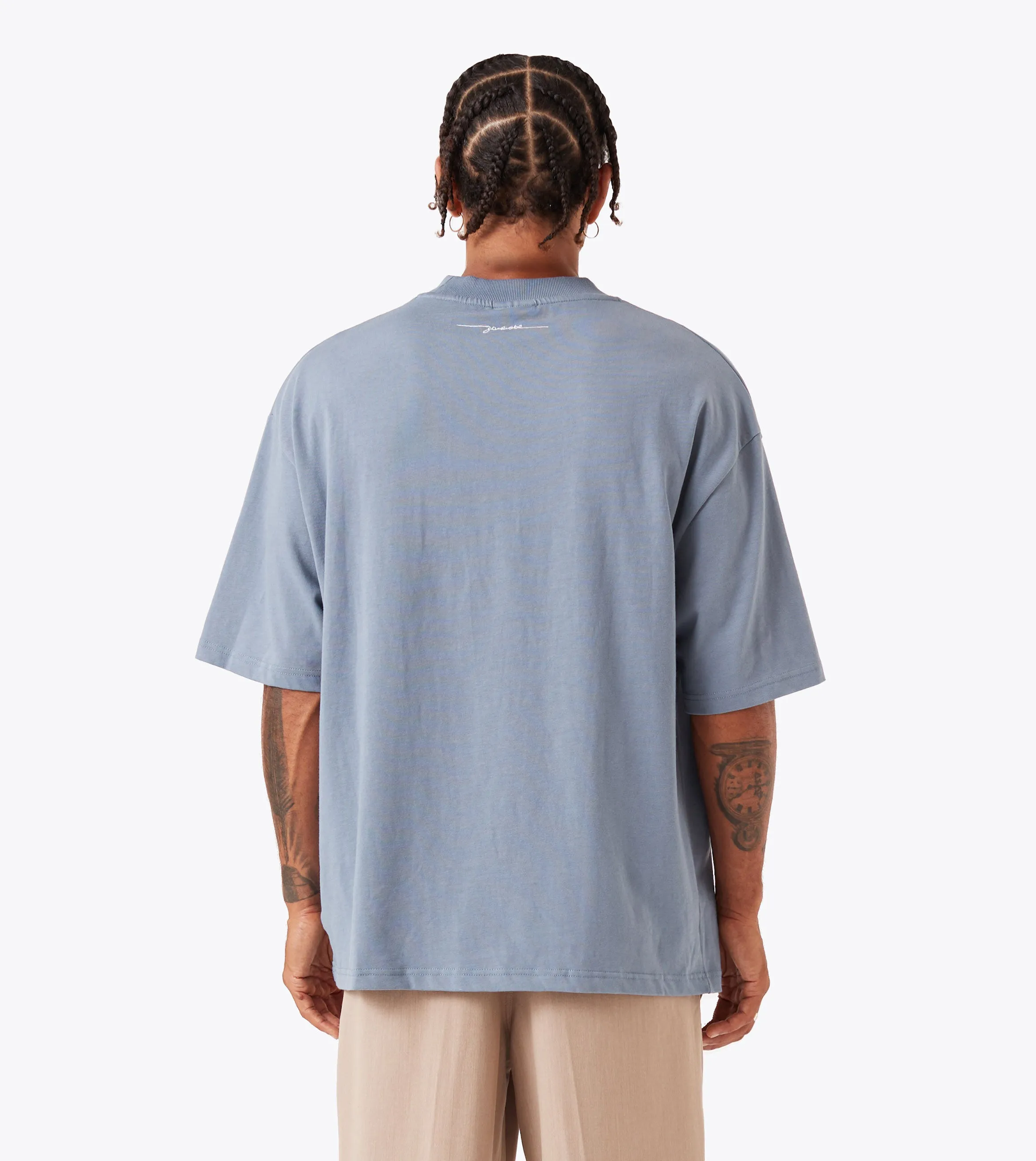 Flow Tee Steel Chic and Cozy Comfortable Weave