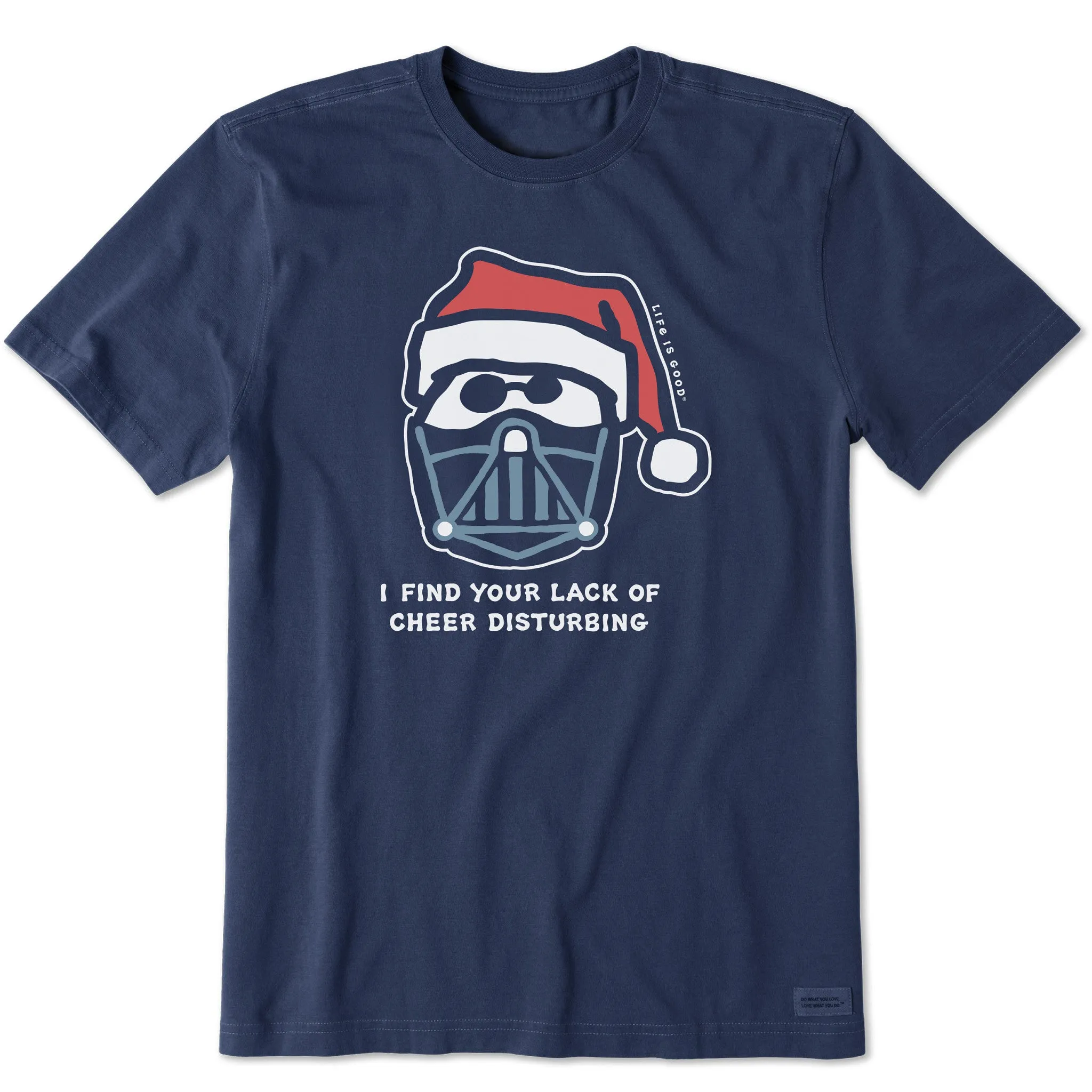 Men's Santa's Dark Side Short Sleeve Crusher Tee Active Style