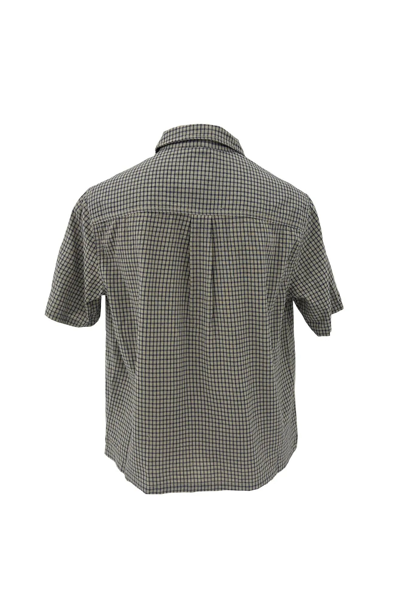 Weekend Style Fresh and Cool Boxcutter Shirt Ecru Check