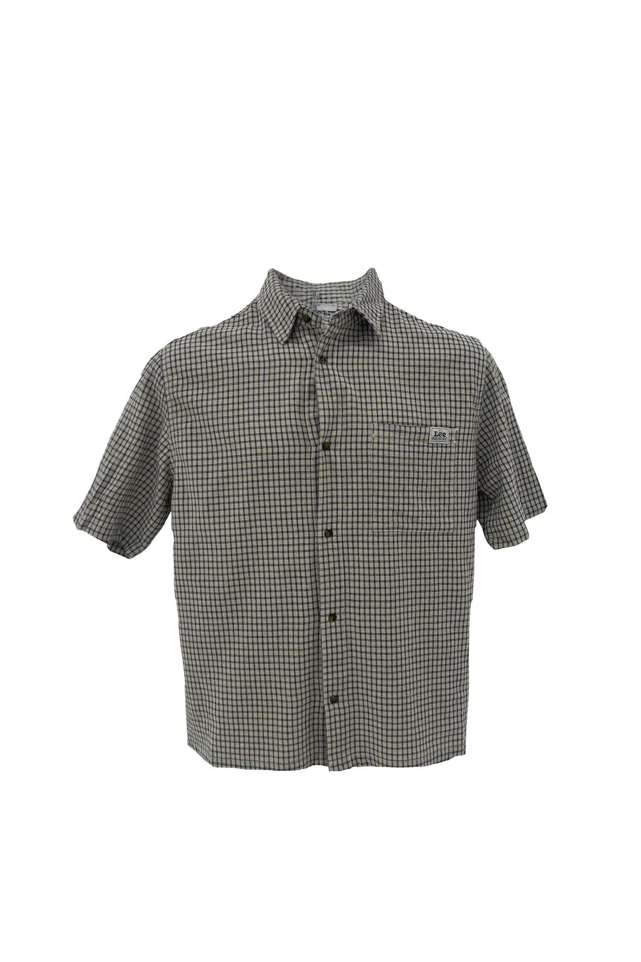 Cozy Design Fit Soft Material Boxcutter Shirt Ecru Check