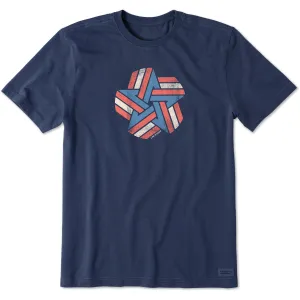 Men's Spangled Star Short Sleeve Tee Easy and Relaxed