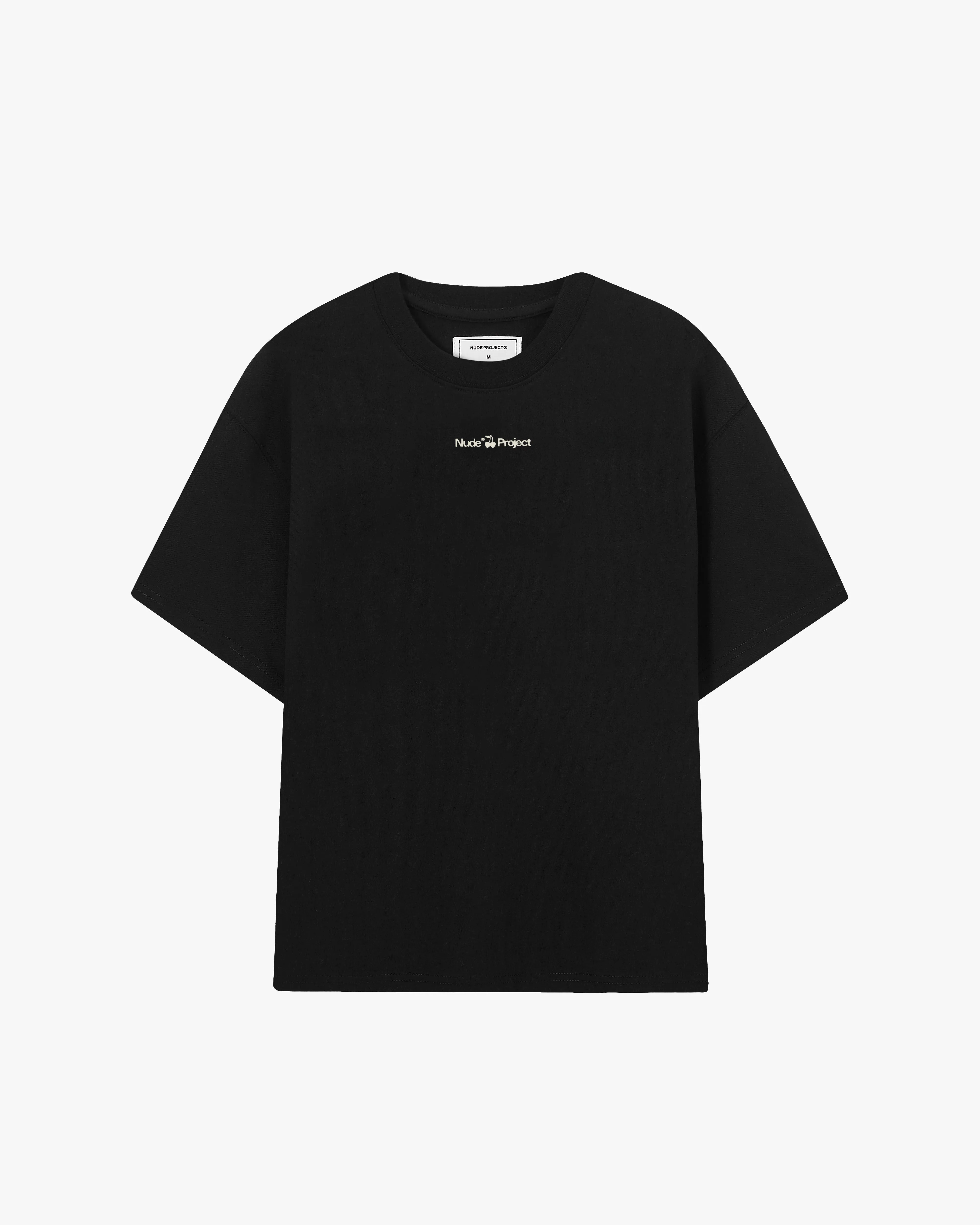 Cherry Logo Tee Black Comfy Fit Layer Quick Dry Technology