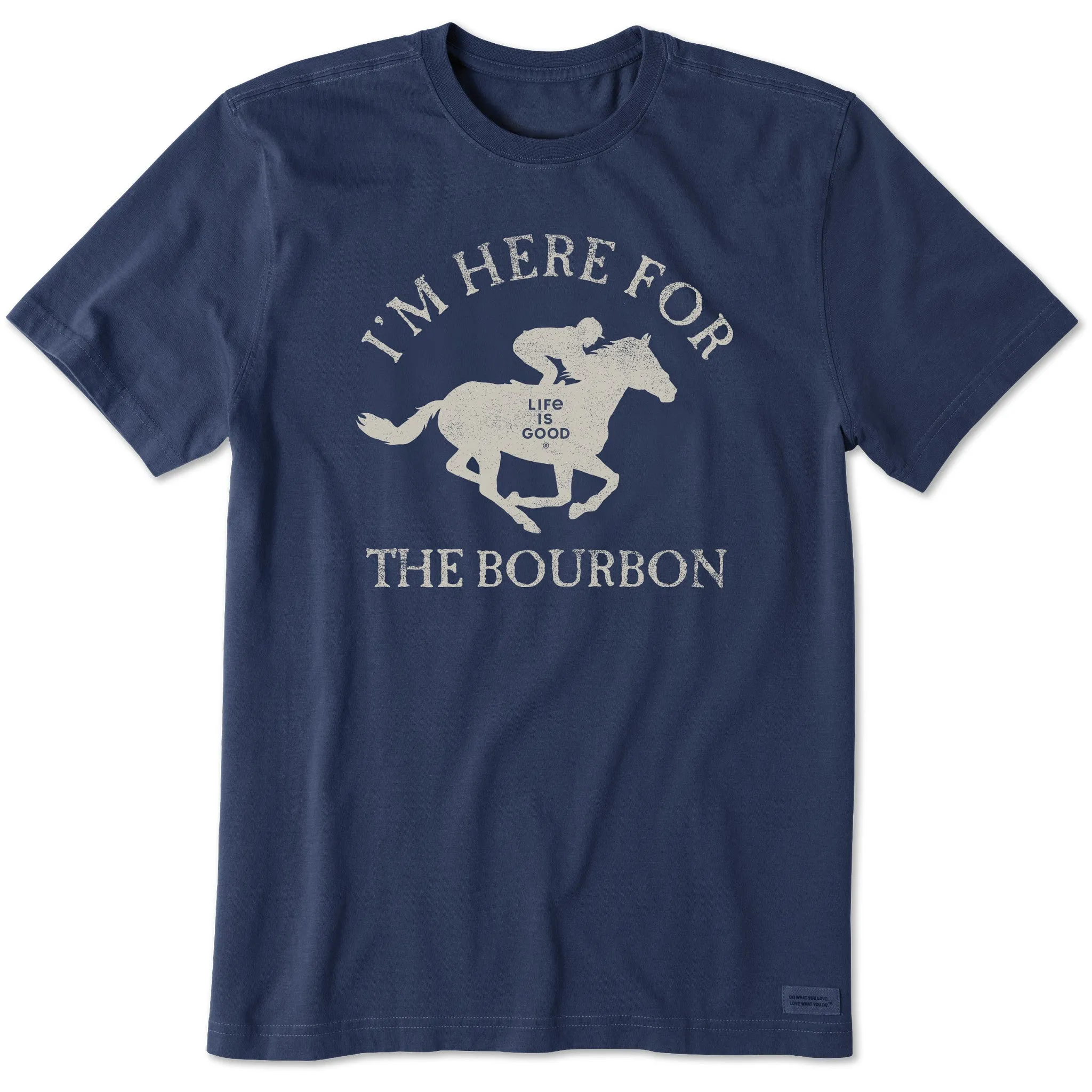 Men's Horse Bourbon Short Sleeve Crusher Tee Simple Look