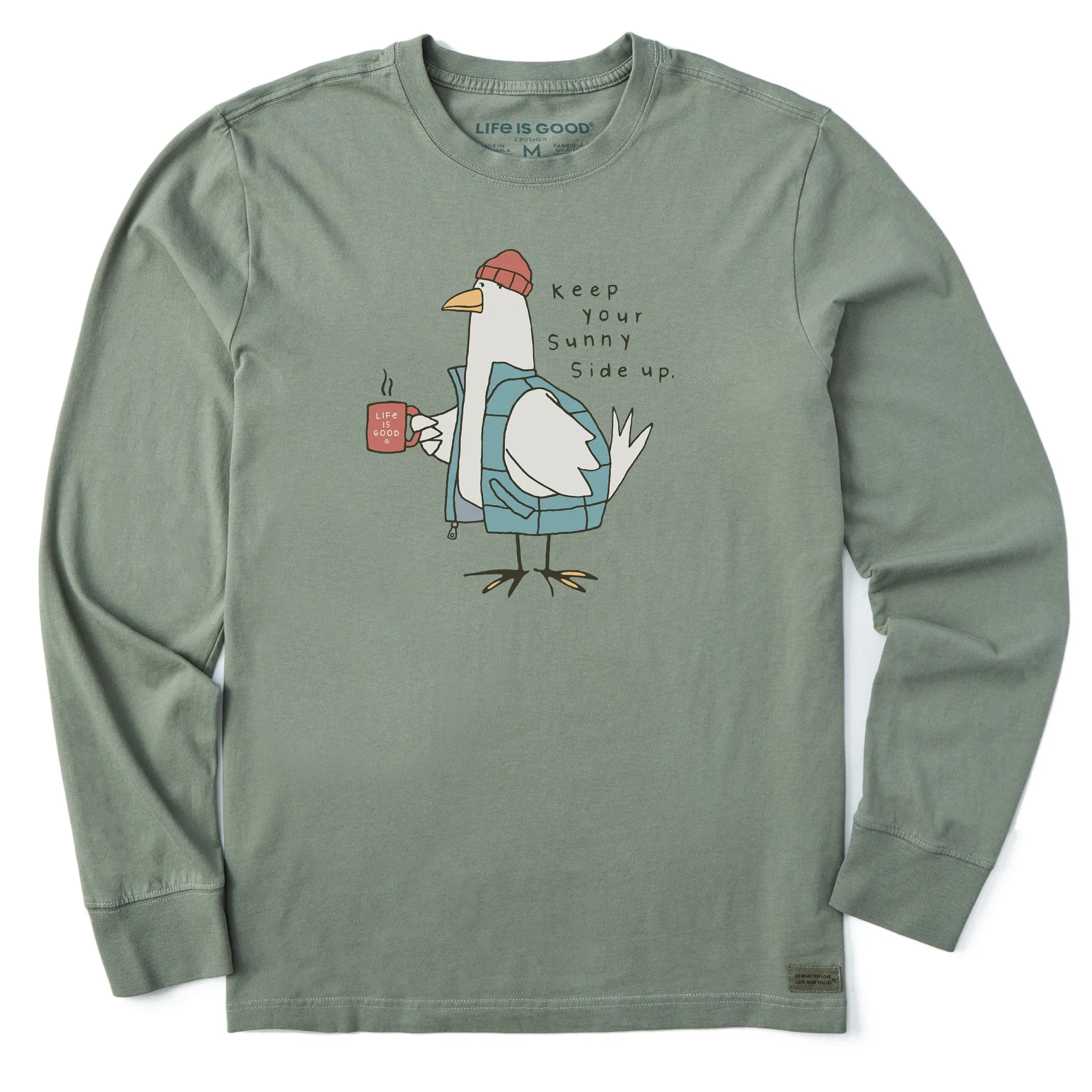 Performance Fit Wear Men's Sunny Side Warmly Dressed Chicken Long Sleeve Crusher Tee