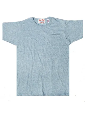 DoubleStitched Seams Light Blue Chambray Pocket Tee