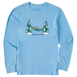 Men's Grinch and Max Hammock Long Sleeve Crusher Tee Cozy Feeling
