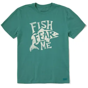Men's Typeout Fish Fear Me Short Sleeve Crusher Tee Urban Fashion