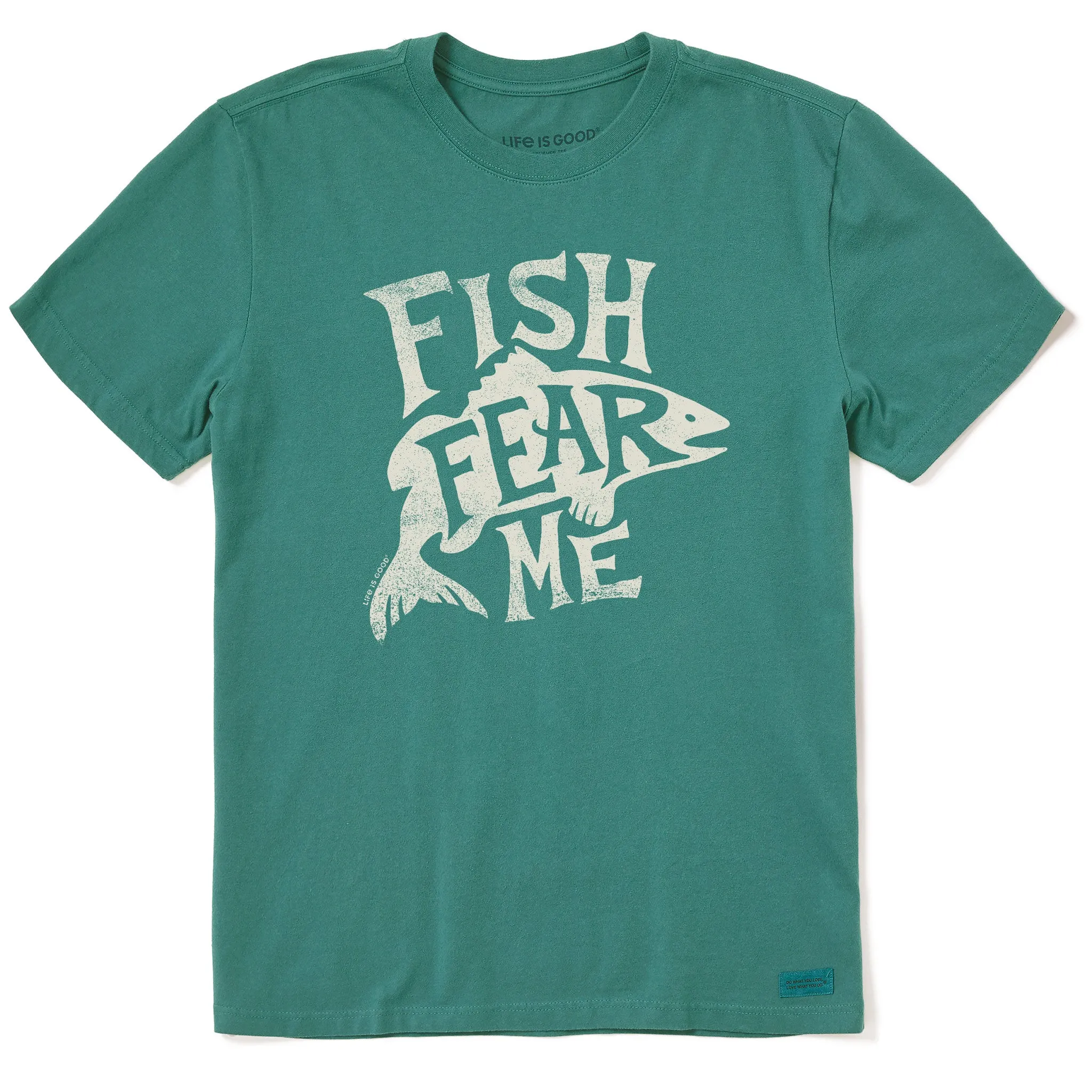 Men's Typeout Fish Fear Me Short Sleeve Crusher Tee Light Flex Fit