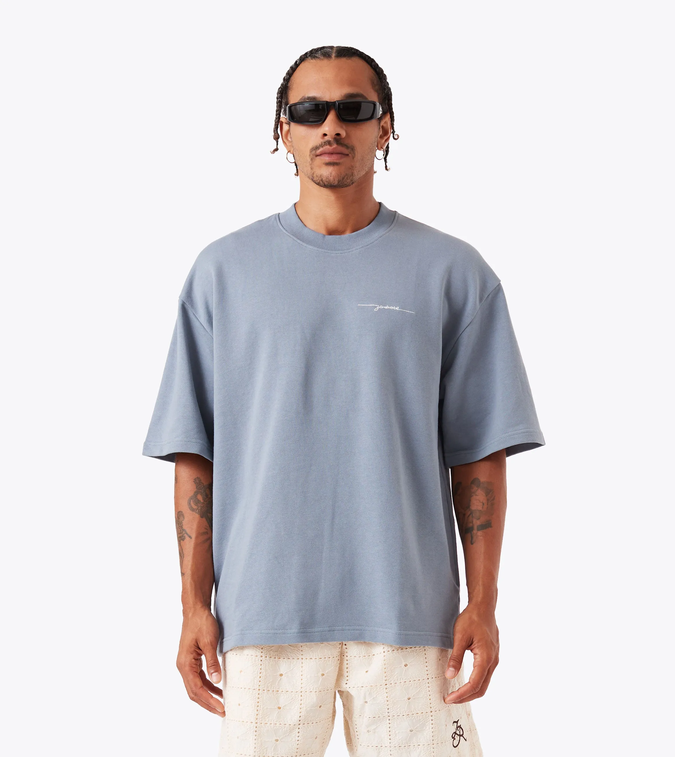 Sleek Comfort Rugger Fleece Tee Steel