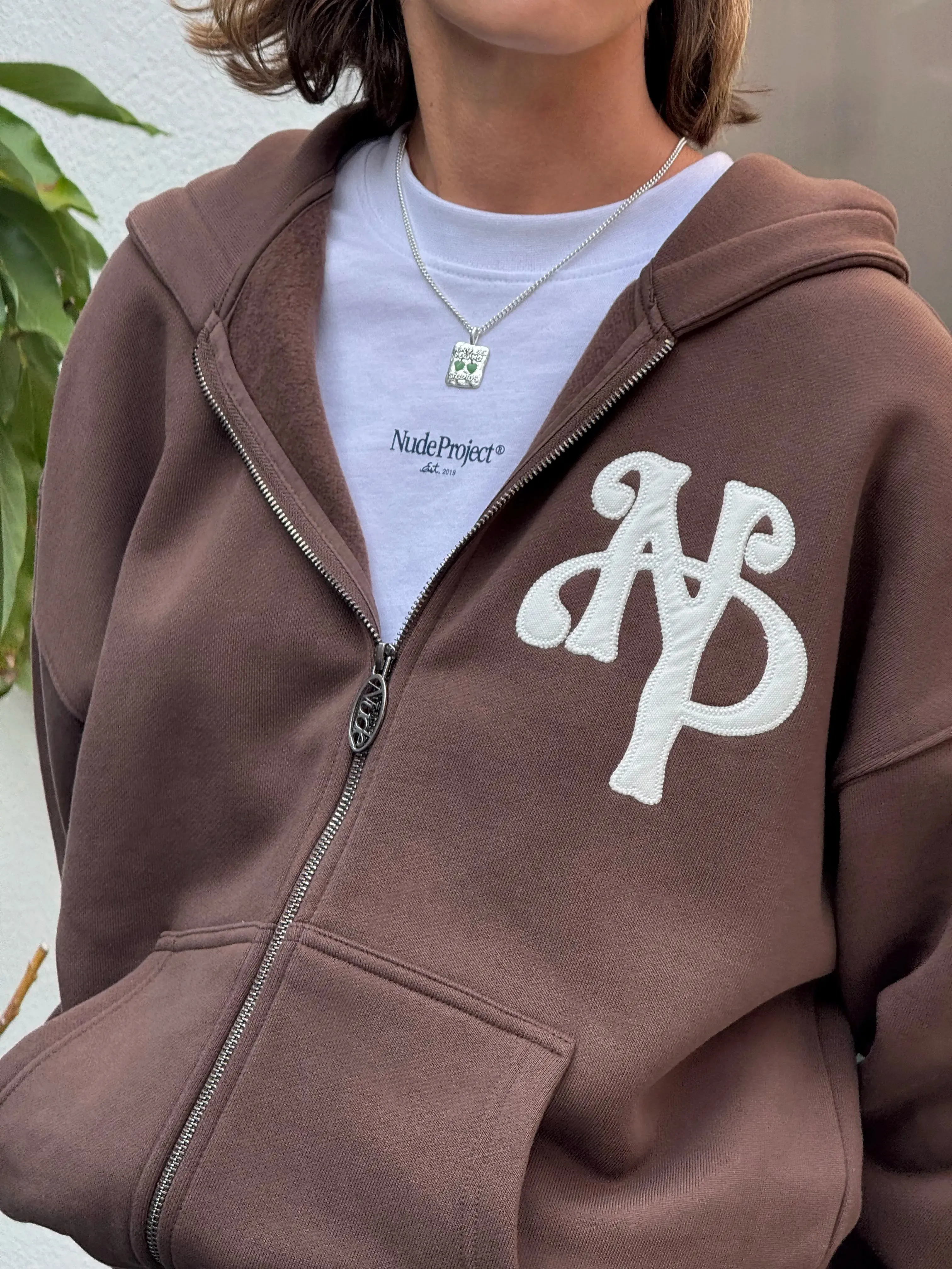 Weekend Active Kill Bill Zip-Up Hoodie Brown