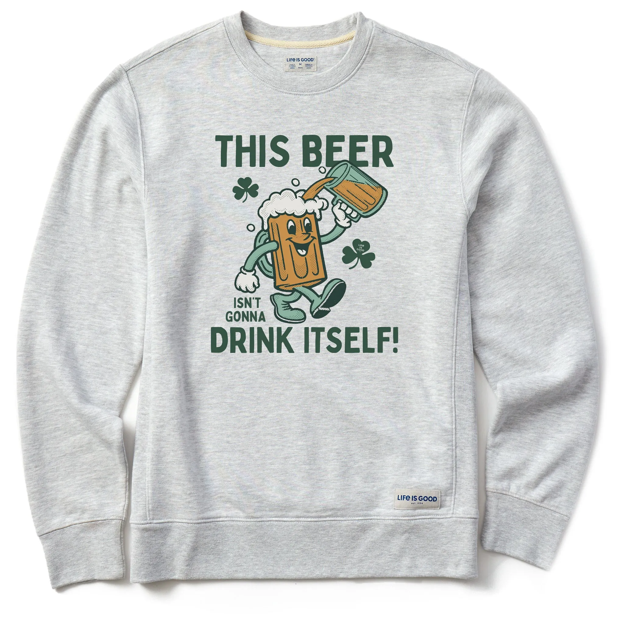 Easy Look Men's This Beer Isn't Gonna Drink Itself Simply True Fleece Crew