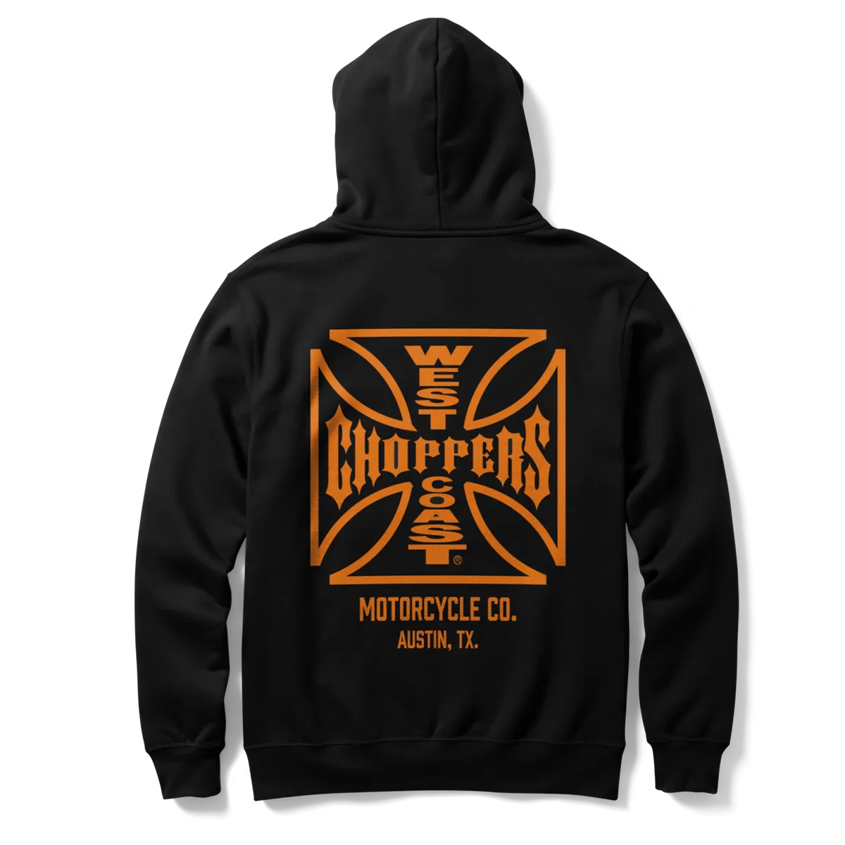 WCC ATX CROSS HOODY - BLACK Abstract print snowboarding suitable