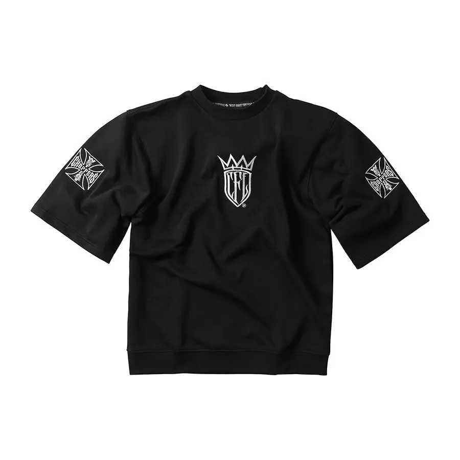 WCC CFL CHOP SLEEVE CREWNECK - BLACK Everyday Comforts
