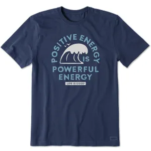 Men's Powerful Energy Wave Short Sleeve Tee Modern Casual