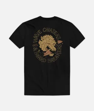 Slim fit clothing Breathable Comfort Wear Breakers Tee - Black