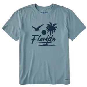 Perfect Layering Cool and Comfortable Men's Florida Beach Gull Short Sleeve Crusher Tee