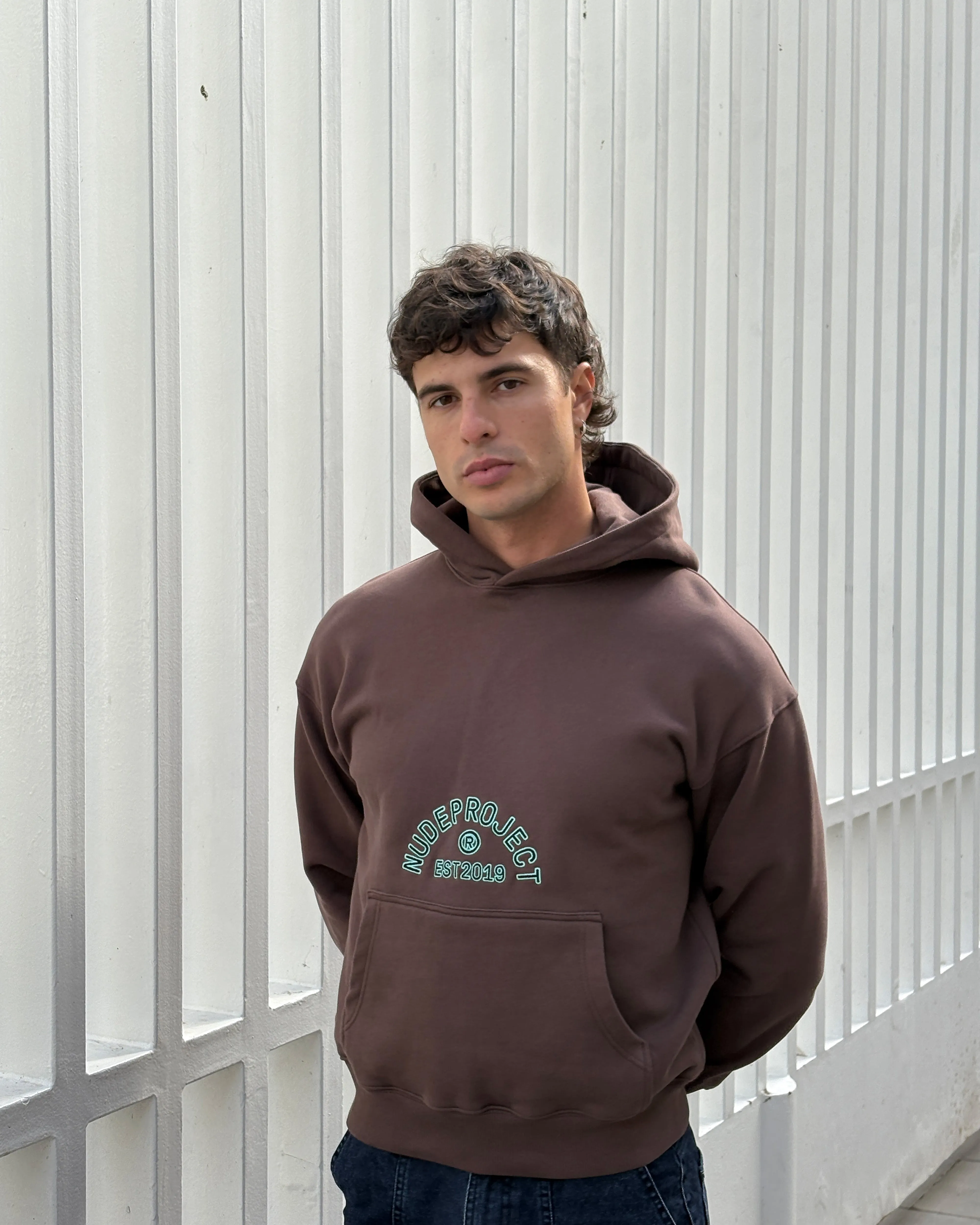 Comfortable For Walking Smart Casual Swans Hoodie Brown