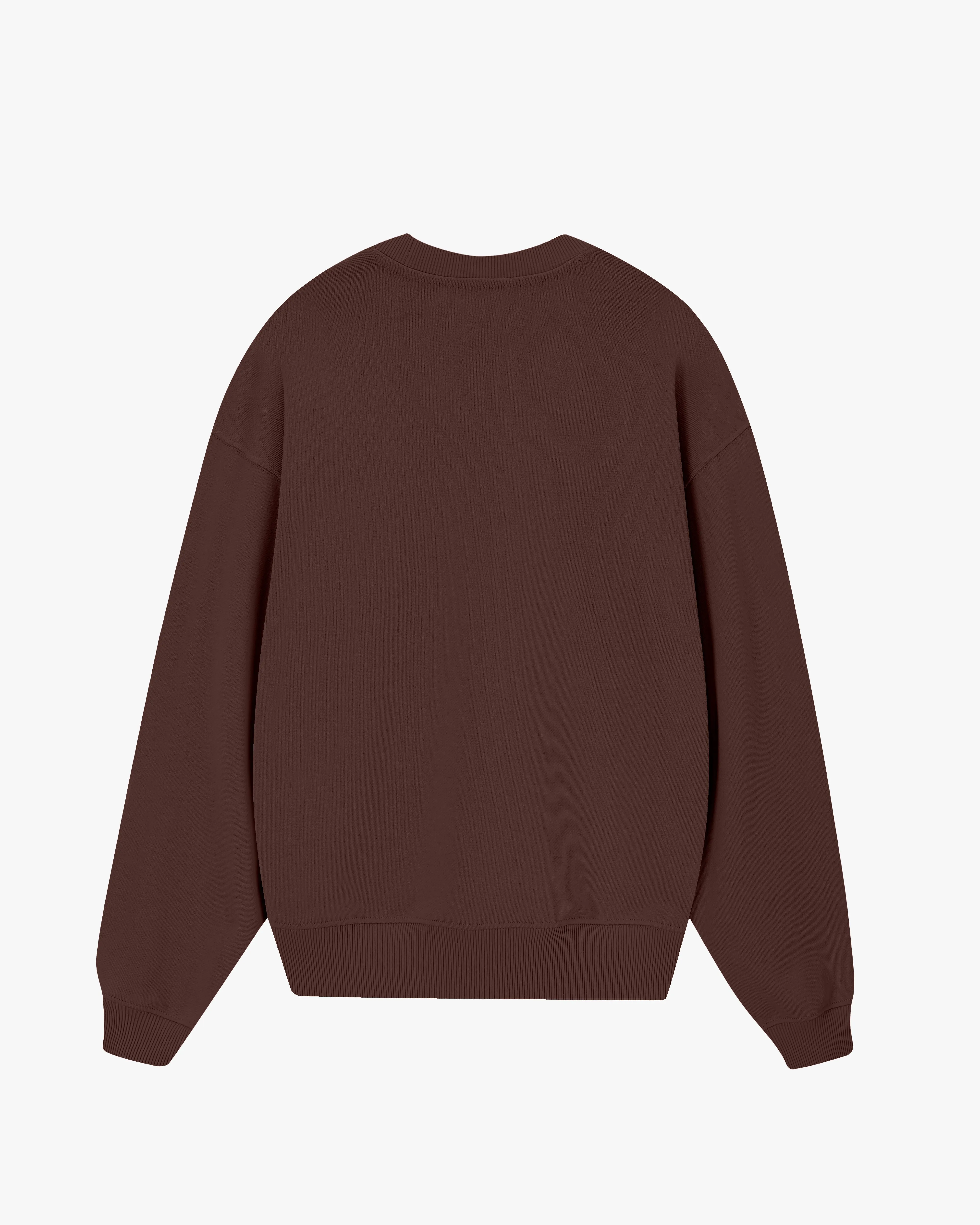 Brun Sweatshirt Brown Practical Wear ironable