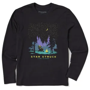 StretchComfortWeave Fit for Everyone Men's Star Struck Alien Long Sleeve Crusher Tee