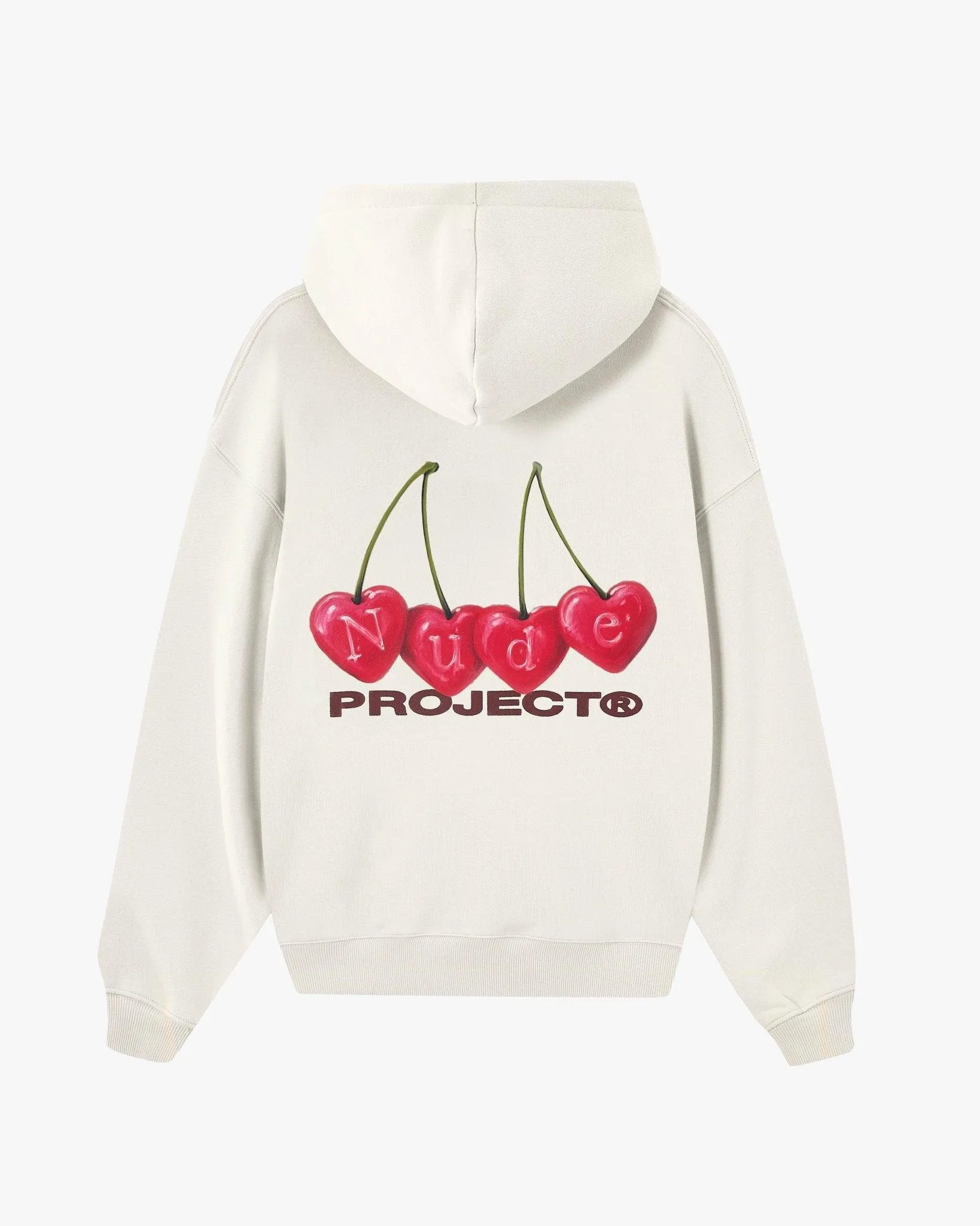 Logo Design Cherry Hoodie Marshmallow