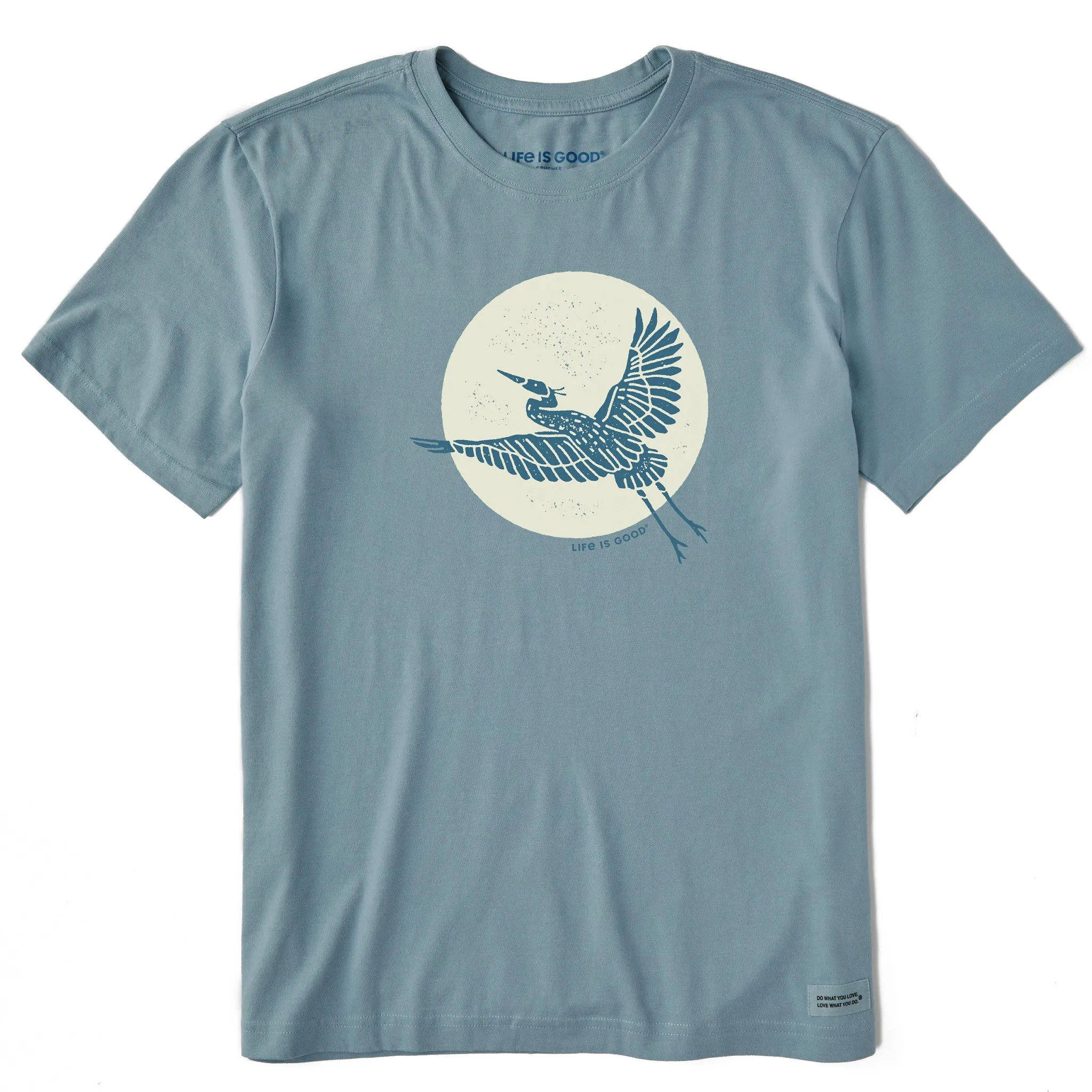 Men's Flying Heron Short Sleeve Crusher Tee Stretchable Weave