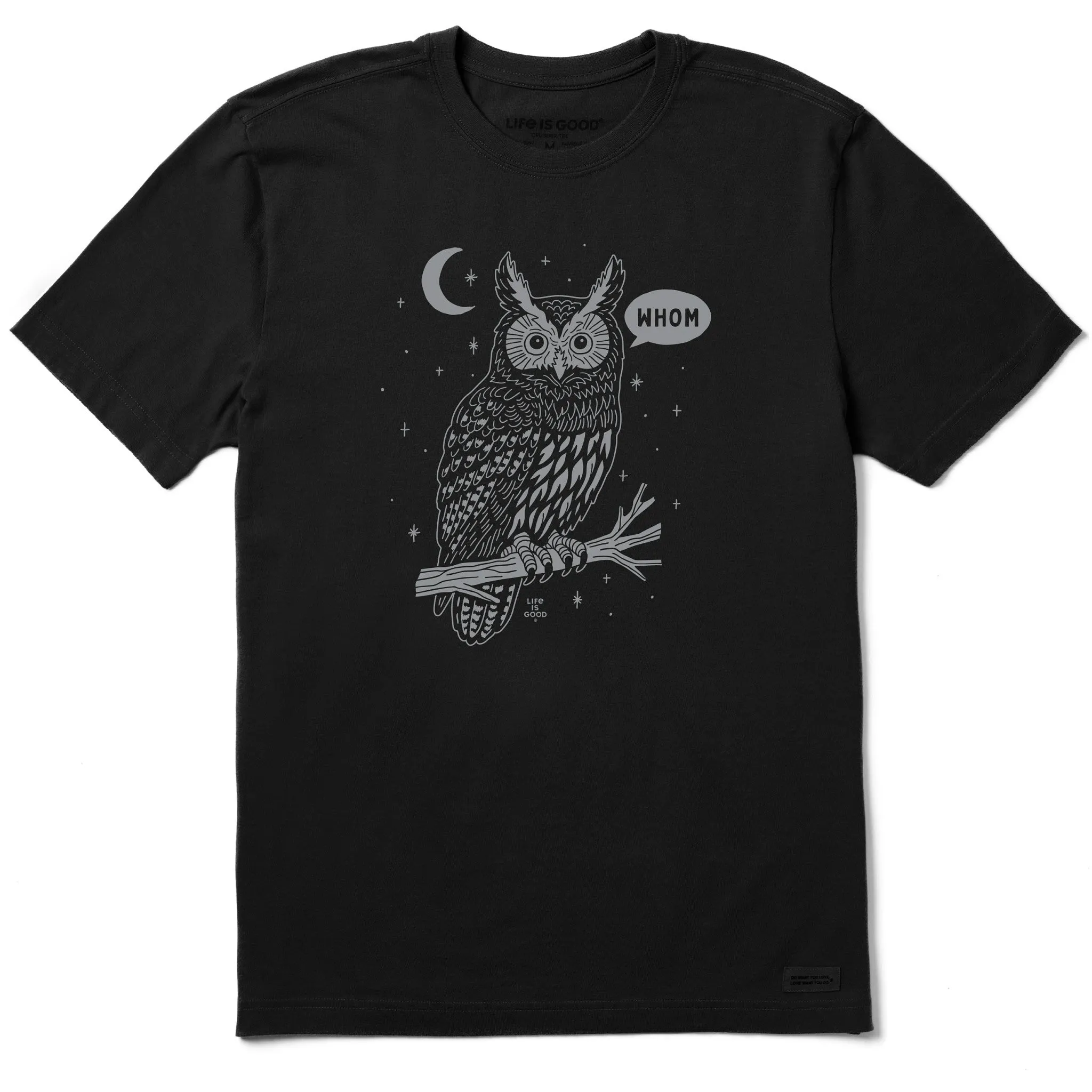 Smart Casual Casual Comfort Top Men's Whom Owl Short Sleeve Tee