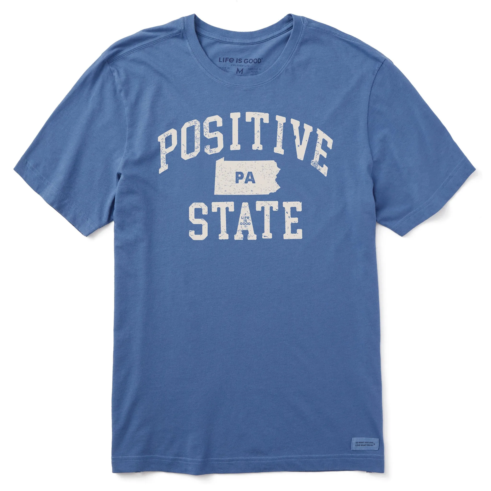 Easygoing Design Essential Comfort Men's Positive State Pennsylvania Short Sleeve Crusher Tee