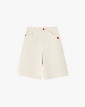 Apple Crew Denim Shorts Raw Traveler Gear Stretch Creative Look