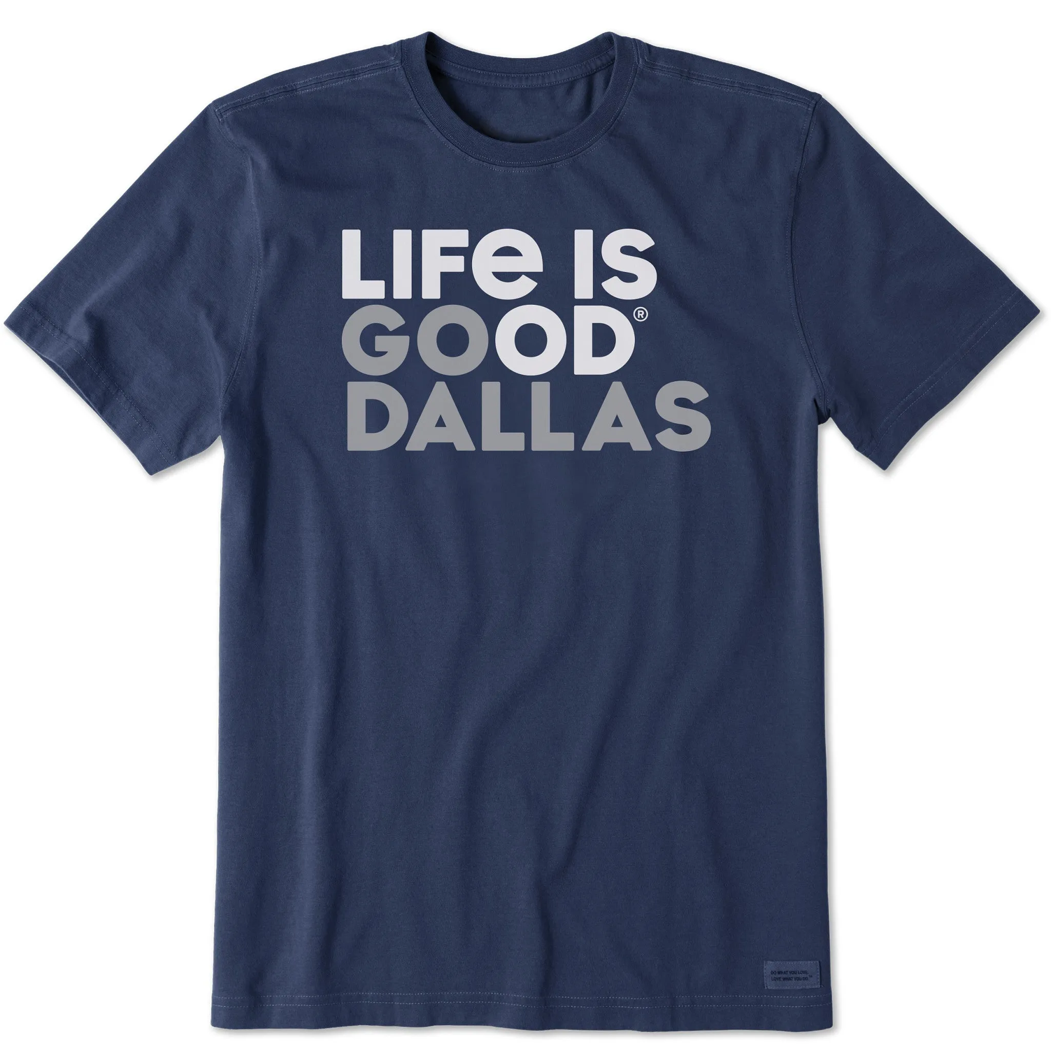 Men's Go Dallas Short Sleeve Crusher Tee Comfy and Soft