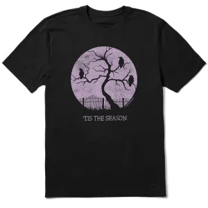 Men's Tis The Season Crows Short Sleeve Crusher Tee Comfort Style Casual Fashion