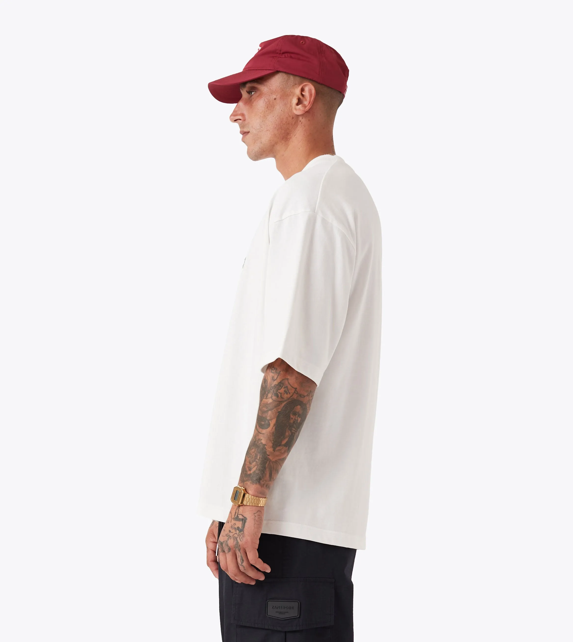 Stamps Flow Tee Vintage White Lightweight Fashion