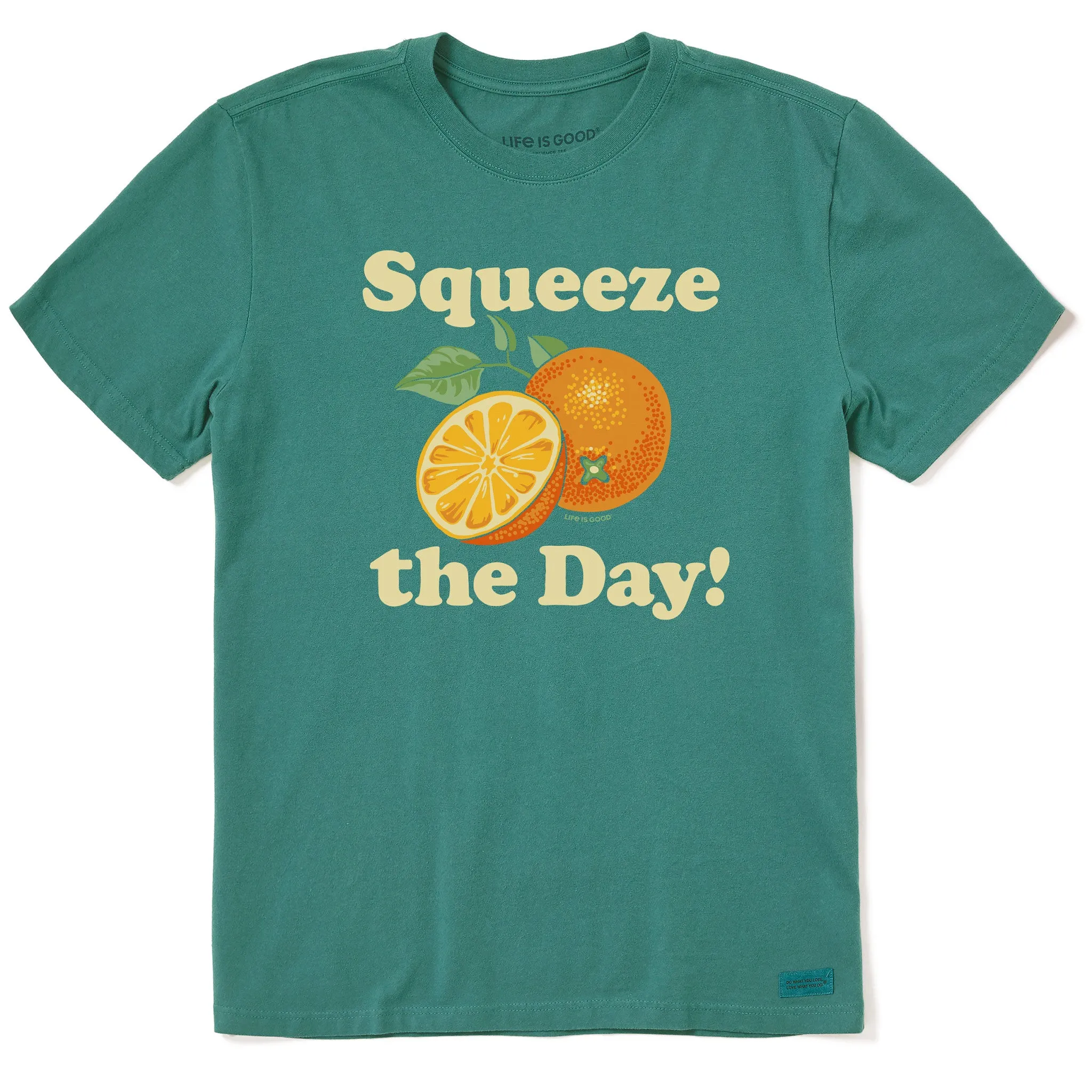 Men's Squeeze the Day Oranges Short Sleeve Crusher Tee Comfort and Breathable Quality Layer