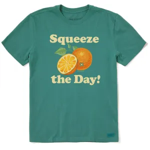 Comfort and Breathable Modern Twist Men's Squeeze the Day Oranges Short Sleeve Crusher Tee