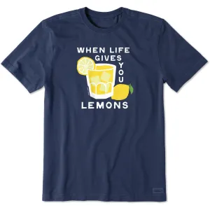 Men's When Life Gives You Lemonade Short Sleeve Tee Fun and Playful Cozy Comfort