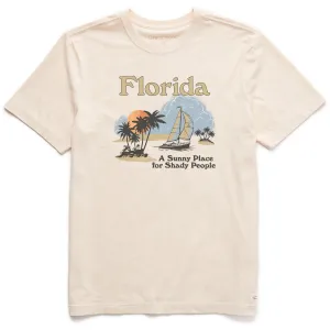 men's clothing Classic Layer Wear Men's Florida Sunny Place for Shady People Short Sleeve Crusher Tee