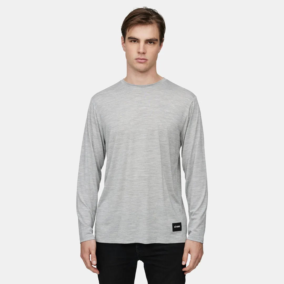 Mens Ultralight Long Sleeve Tee Stretch Fit Design