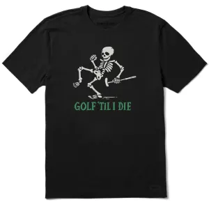 Men's Golf Til I Die Short Sleeve Tee Elegant and Relaxed Active Design Wear