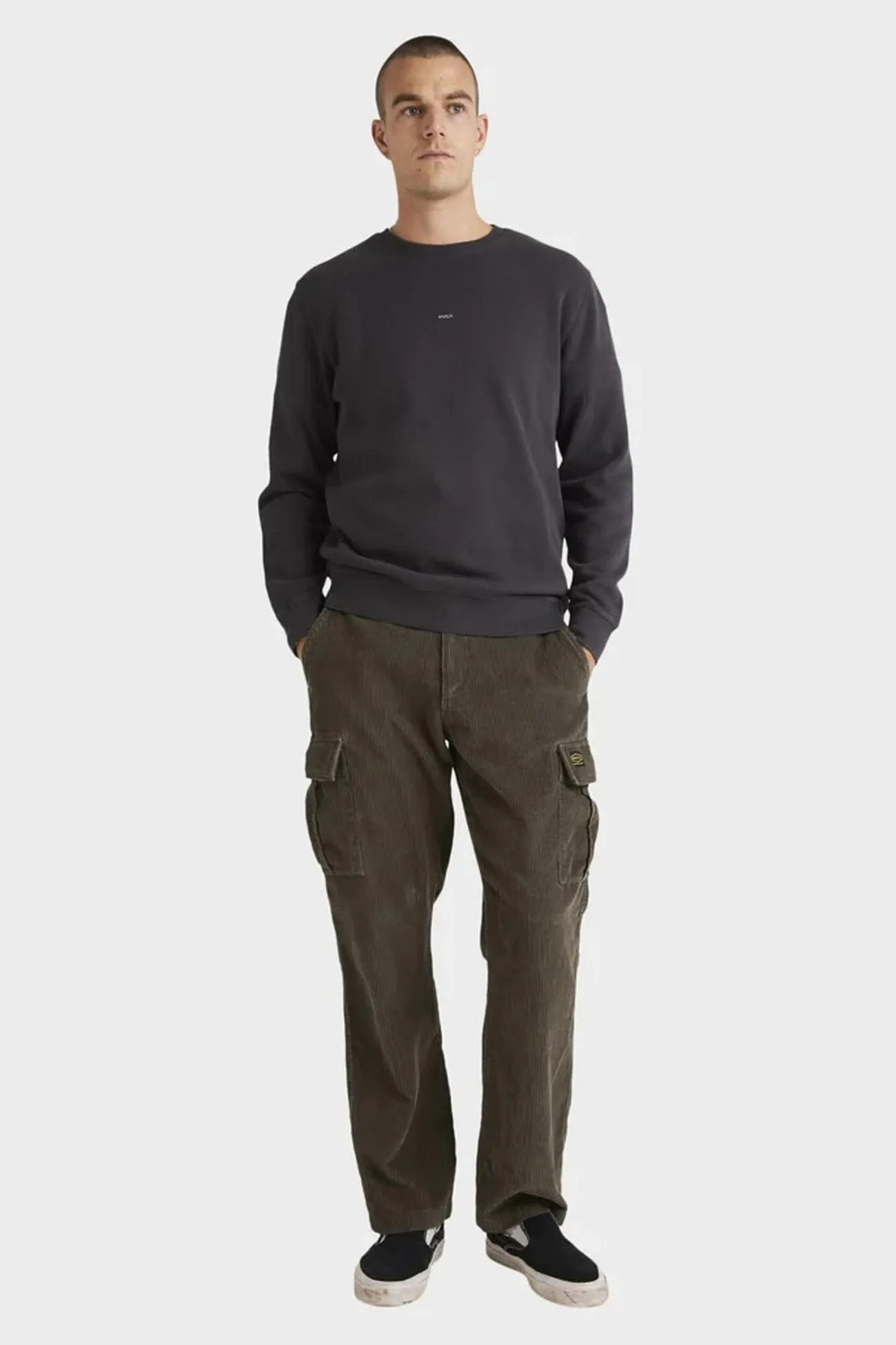 product anniversary charm RVCA Smalls Crew Washed Black