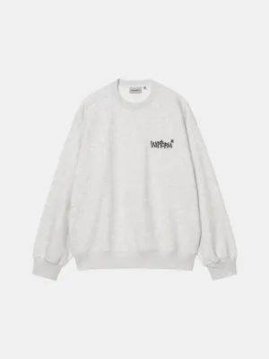 product label information Satin Wiptopia Sweatshirt Ash Heather
