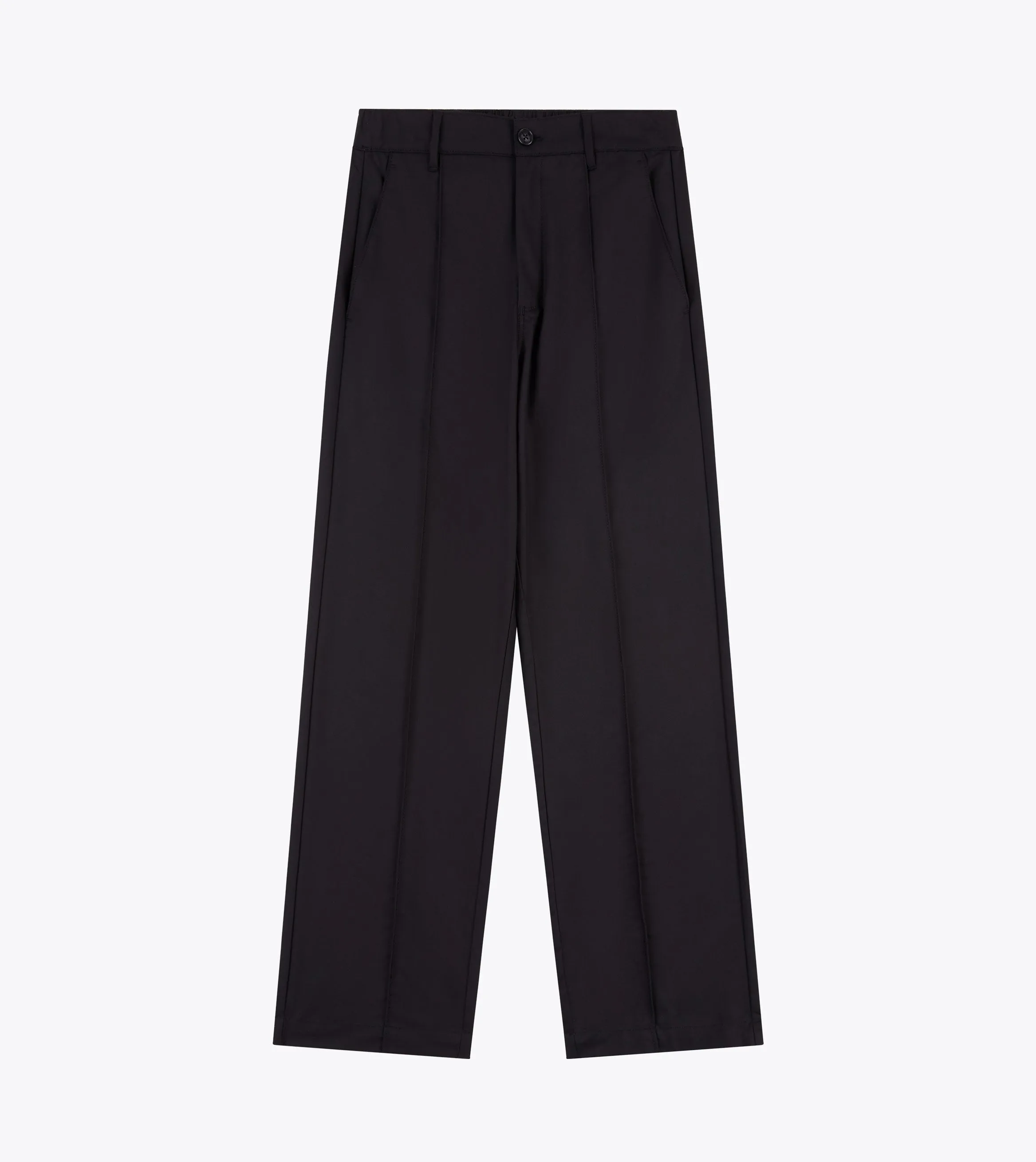 Slim Stretch Flexible Cut Provence Pintuck Pant Black