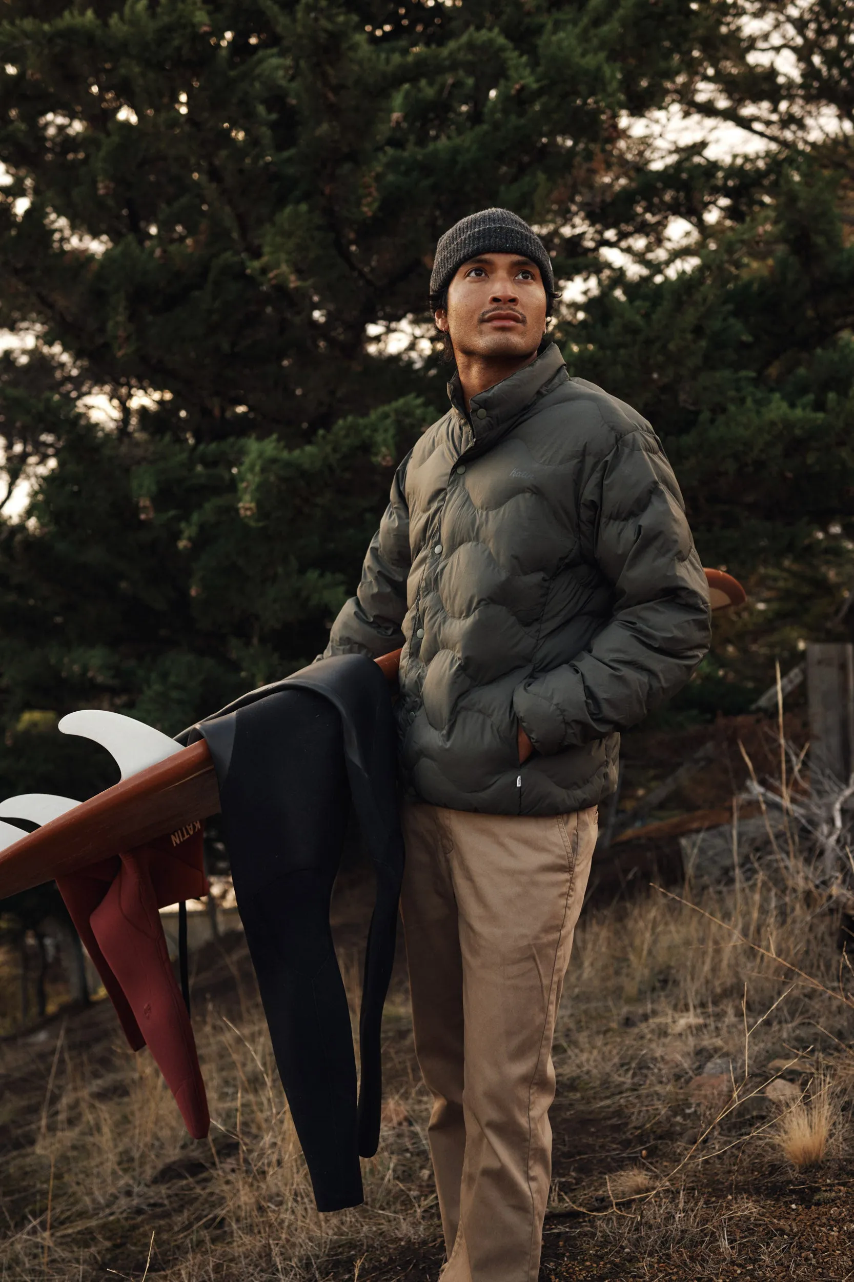 RibbedKnitCollar Rain Guard OTG ROSS PUFFER